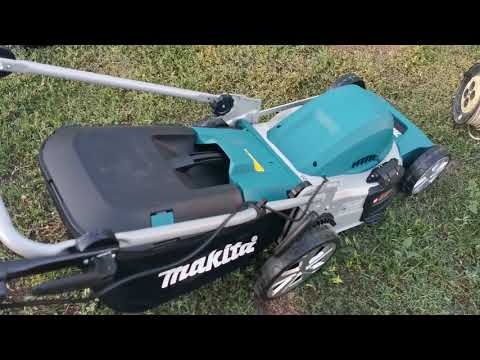 MAKITA ELM4620: обзор новой электрической газонокосилки, тест на высоких густых зарослях травы.