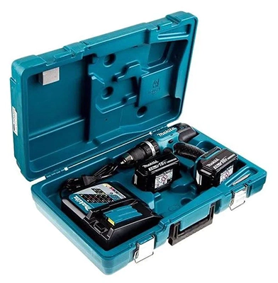 Makita DHP453RFE в кейсе