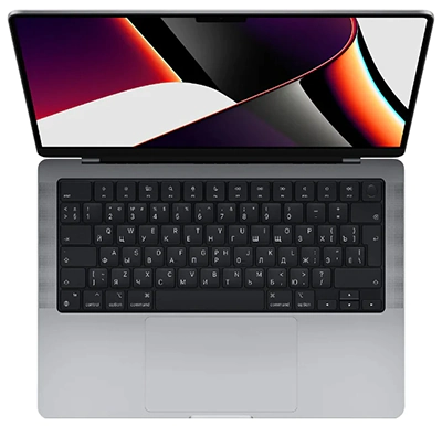 Apple MacBook Pro 14 Late 2021 сверху