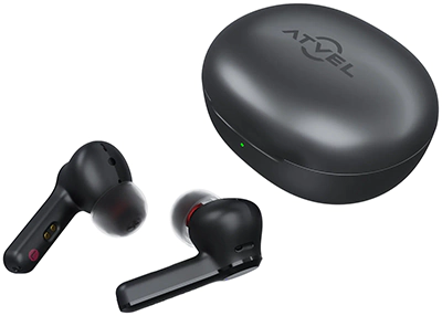 ATVEL TWS Tune S5 Pro рядом с кейсом