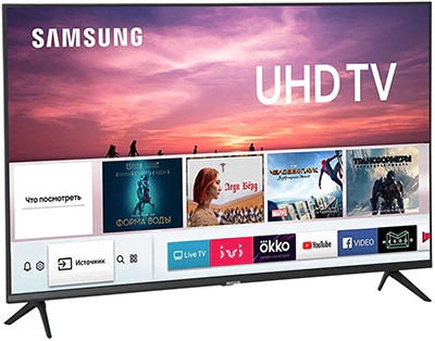Samsung UE55AU7002U слева