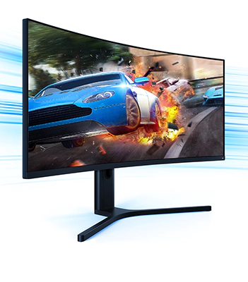 Xiaomi Curved Display 34 XMMNTWQ34 слева