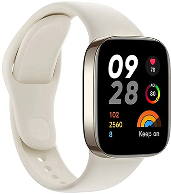 Xiaomi Redmi Watch 3 слева