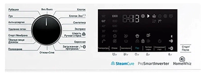 Beko WSPE7H616W дисплей