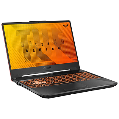 Asus TUF Gaming F15 FX506HE-HN376 слева