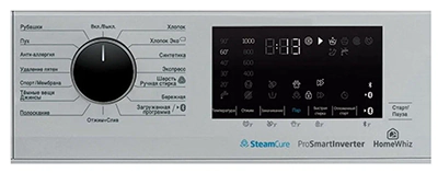 Beko WSPE7H616S дисплей