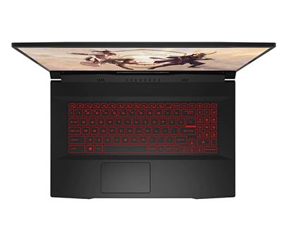 MSI Katana GF76 sverhu MSI Katana GF76 сверху