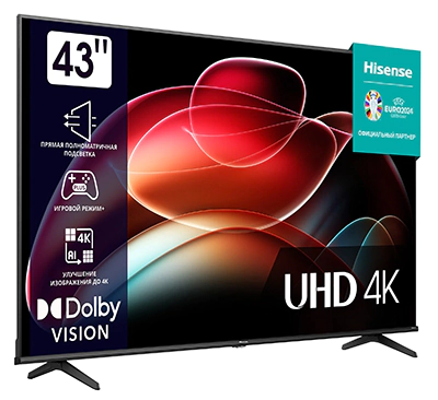 Hisense 43A6K слева