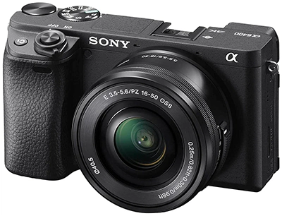 Sony Alpha ILCE-6400 слева