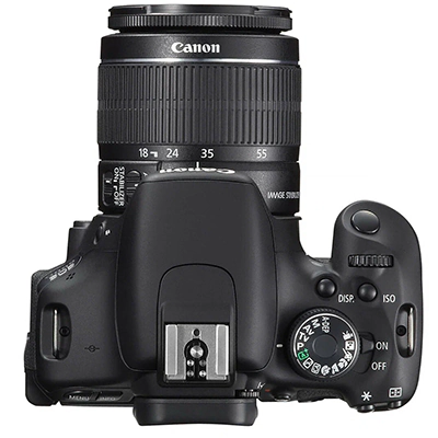Canon EOS 600D-sverhu Canon EOS 600D сверху
