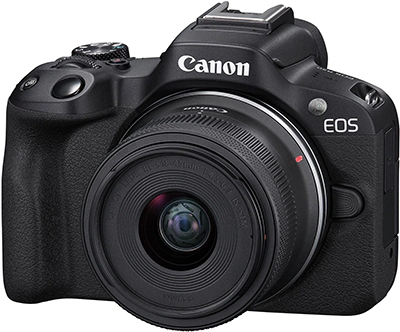 Canon EOS R50 слева