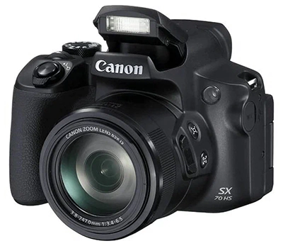Canon PowerShot SX70 HS слева