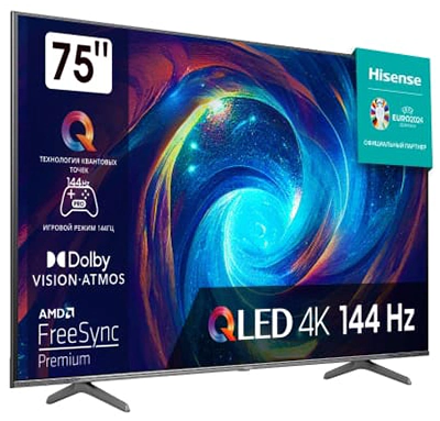 HISENSE 75E7KQ PRO слева