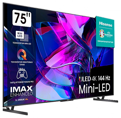 HISENSE 75U7KQ слева