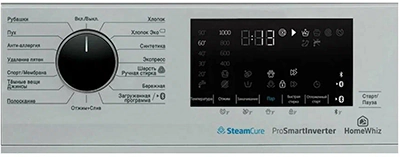 Beko WSPE6H616S дисплей