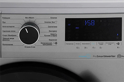 Beko WSPE 7H616 S дисплей