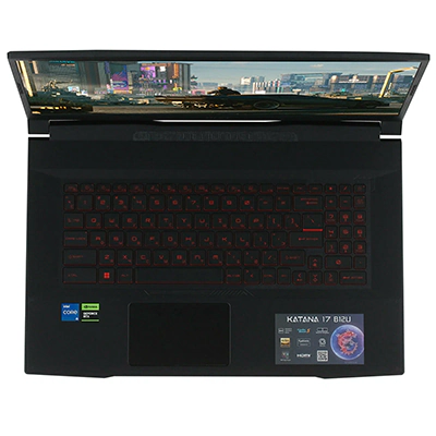 MSI Katana 17-sverhu MSI Katana 17 сверху