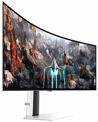 Samsung Odyssey G9 S49CG930SI-sleva Samsung Odyssey G9 S49CG930SI слева